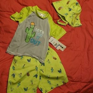 3-Piece Toddler Size 4T Swimwear